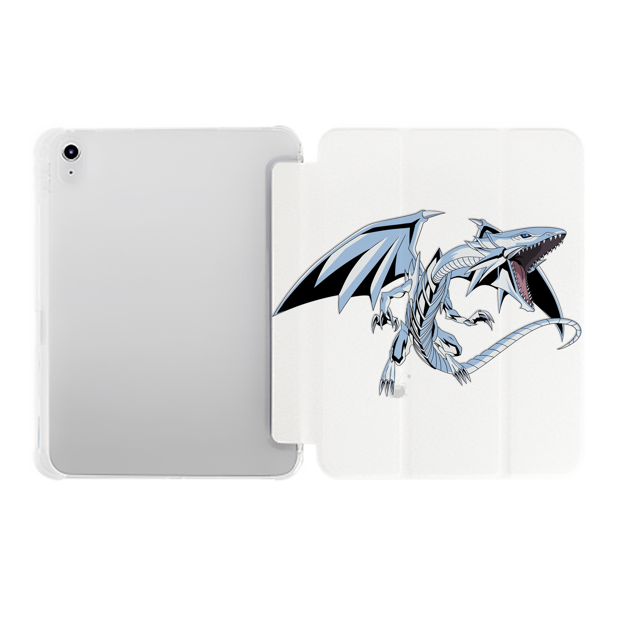 （画像用） 遊☆戯☆王 Yu-Gi-Oh! IPad ケース ペン収納付き 三つ折りスタンド PUレザー×シリコン 対応機種9.5/10.5/10.9インチ